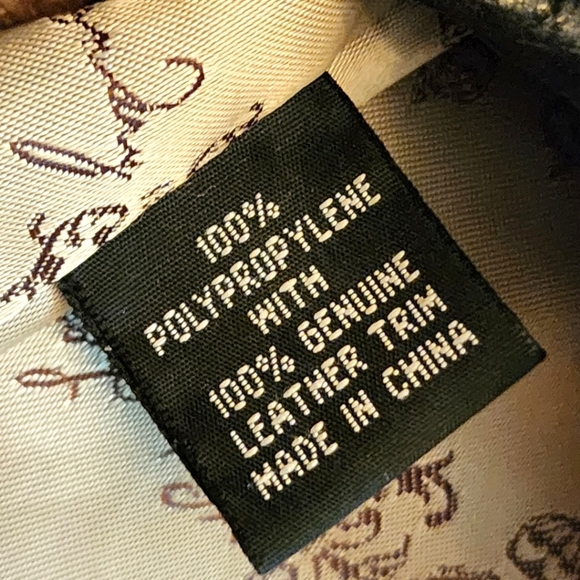 🔖Final Sale- Kate Landry Straw Weave with Chocolate Brown Trim Bag - Picture 8 of 13